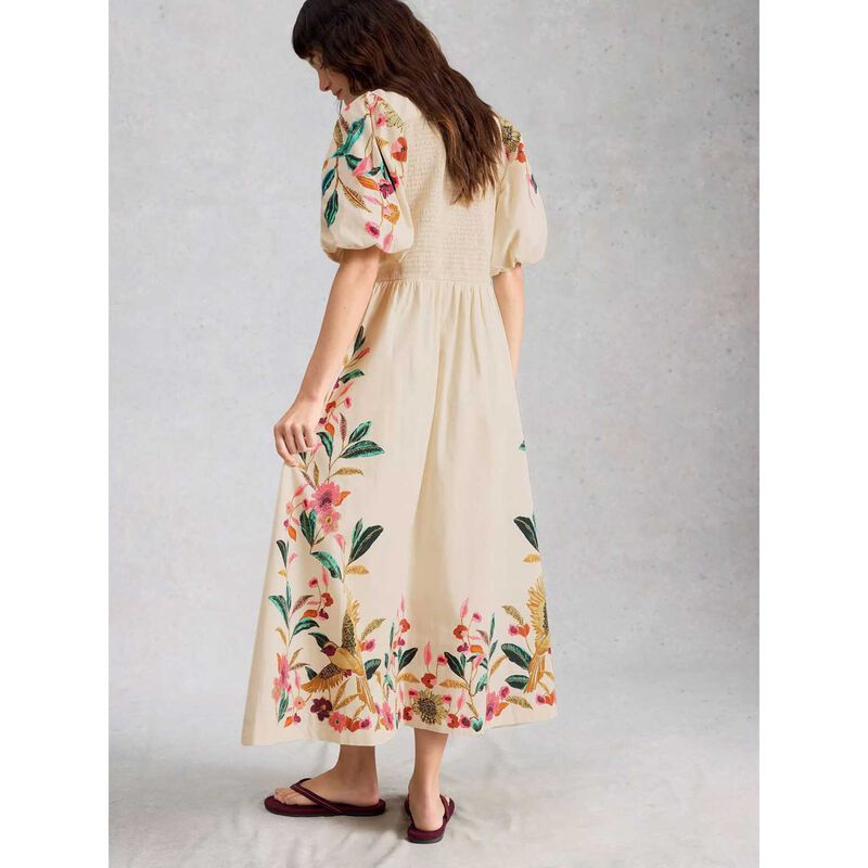 White Stuff Maeve Embroidered Midi Dress image number 1